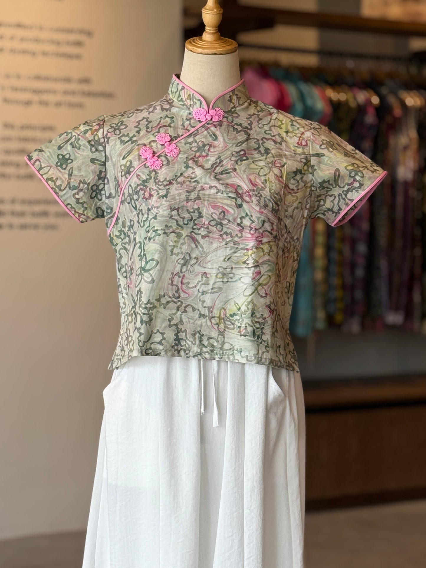 Pastel Qipao Top (Ombak Ganu) 19