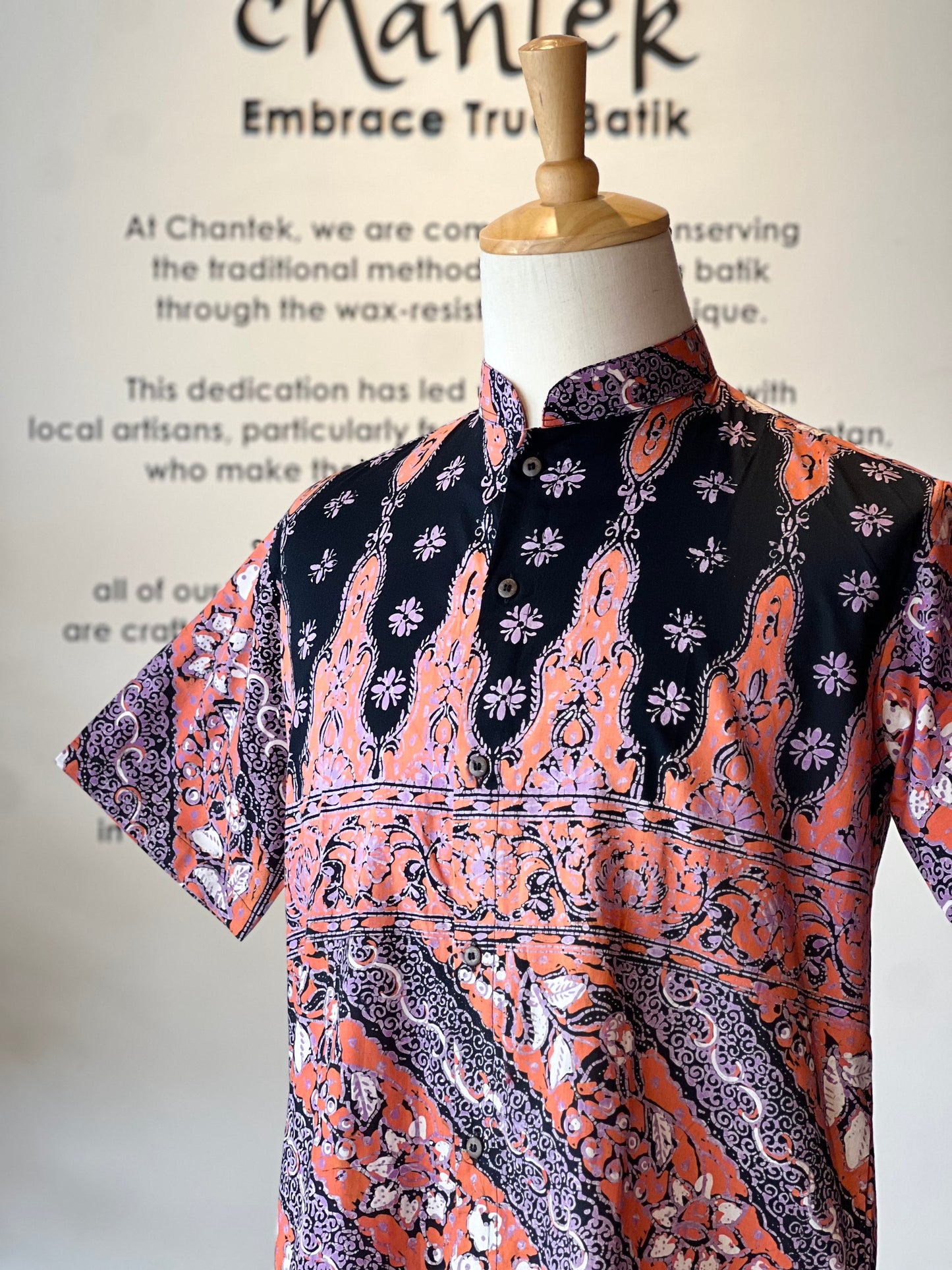 Men's Shirt Short Sleeve Mandarin collar - 15