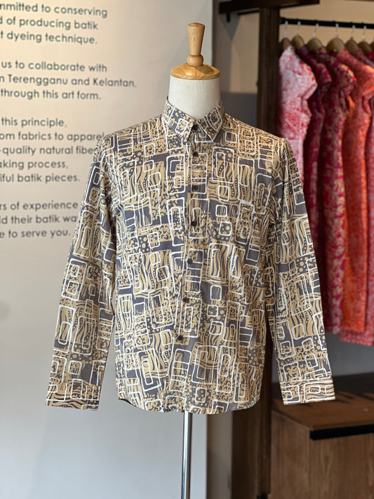 Men's Batik Shirt Long Sleeve (Exclusive) - 08