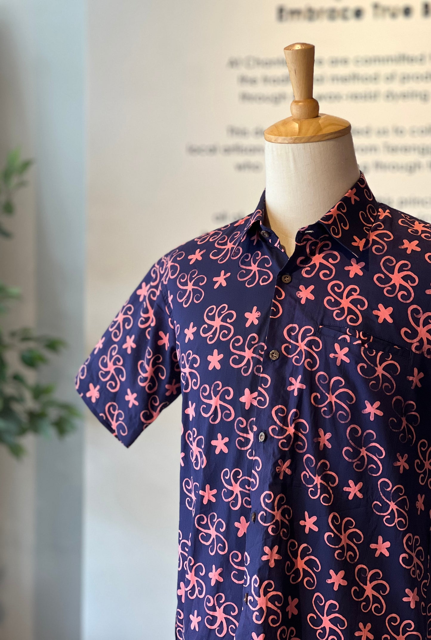Men's Batik Shirt Short Sleeve - 34