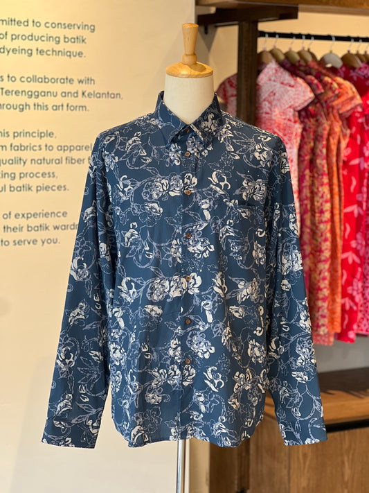 Men's Batik Shirt Long Sleeve - 15