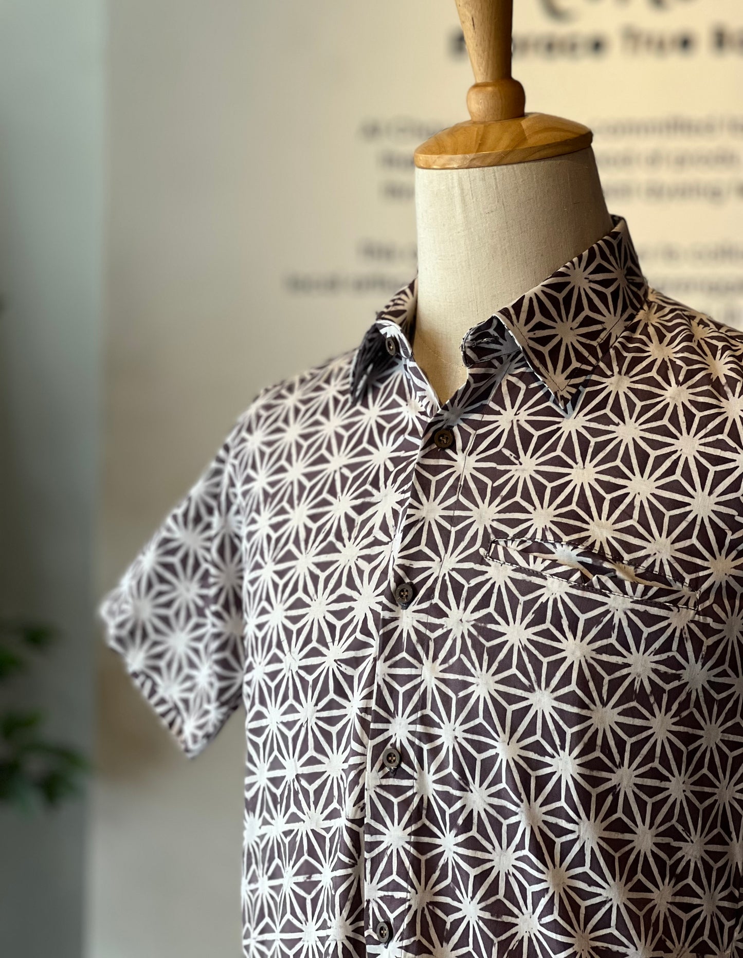 Men's Batik Shirt Short Sleeve - 31