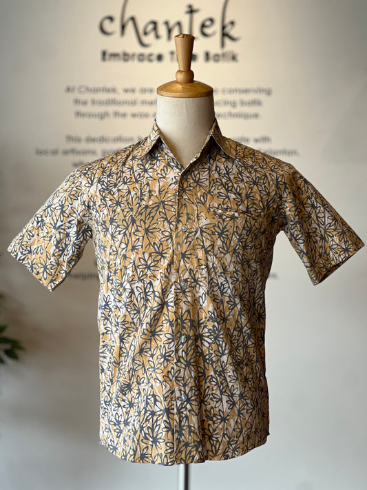 Men's Batik Shirt Short Sleeve - 23
