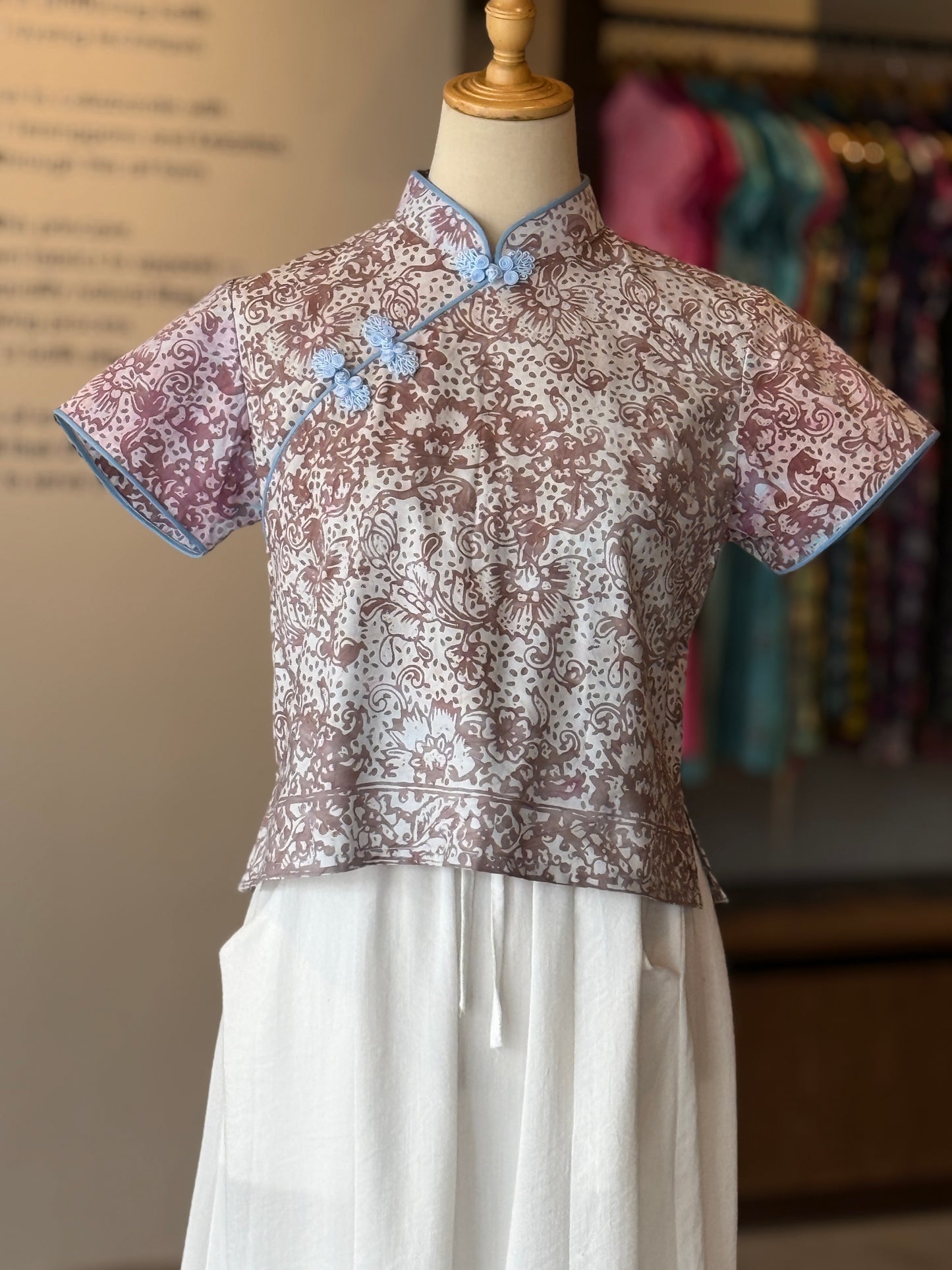 Pastel Qipao Top (Ombak Ganu) 15
