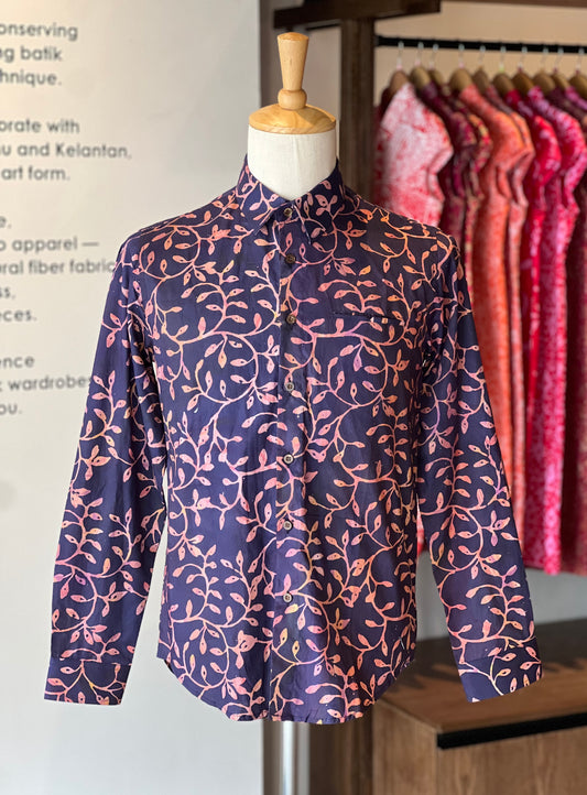 Men's Batik Shirt Long Sleeve - 06