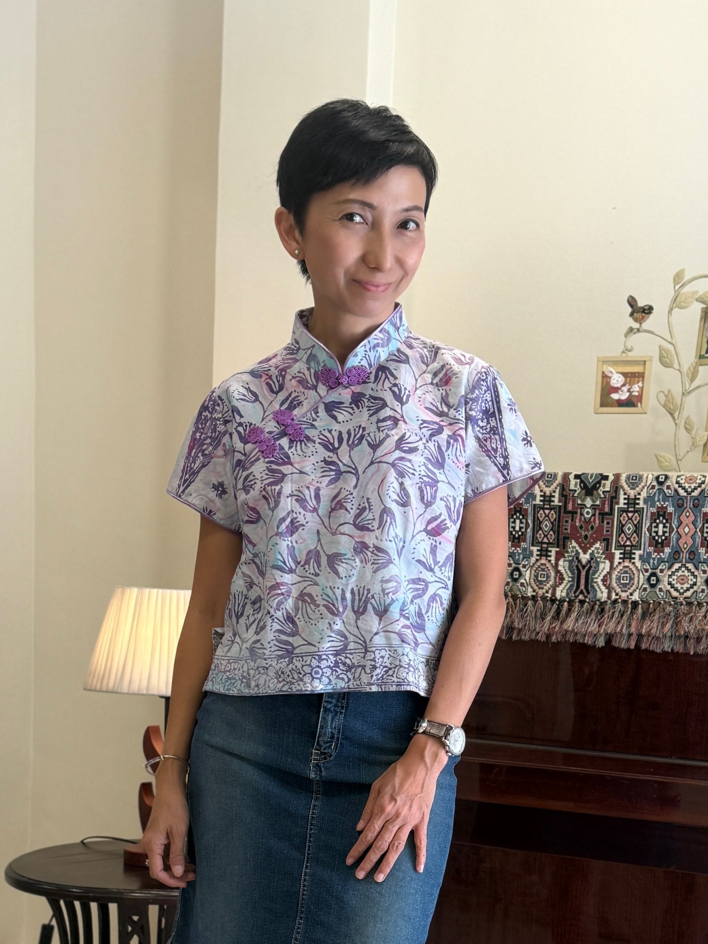 Pastel Qipao Top (Ombak Ganu) 23