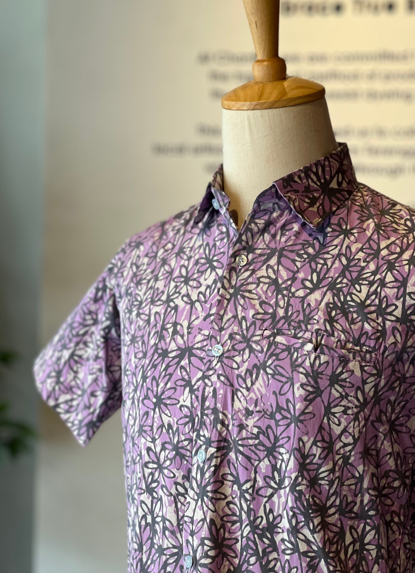 Men's Batik Shirt Short Sleeve - 32