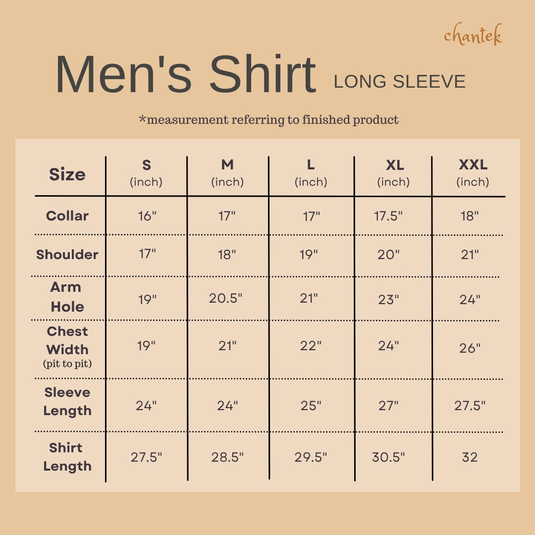 Men's Batik Shirt Long Sleeve (Exclusive) - 14