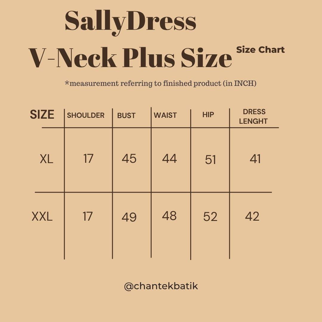 Sally Dress V-Neck Plus Size - 02