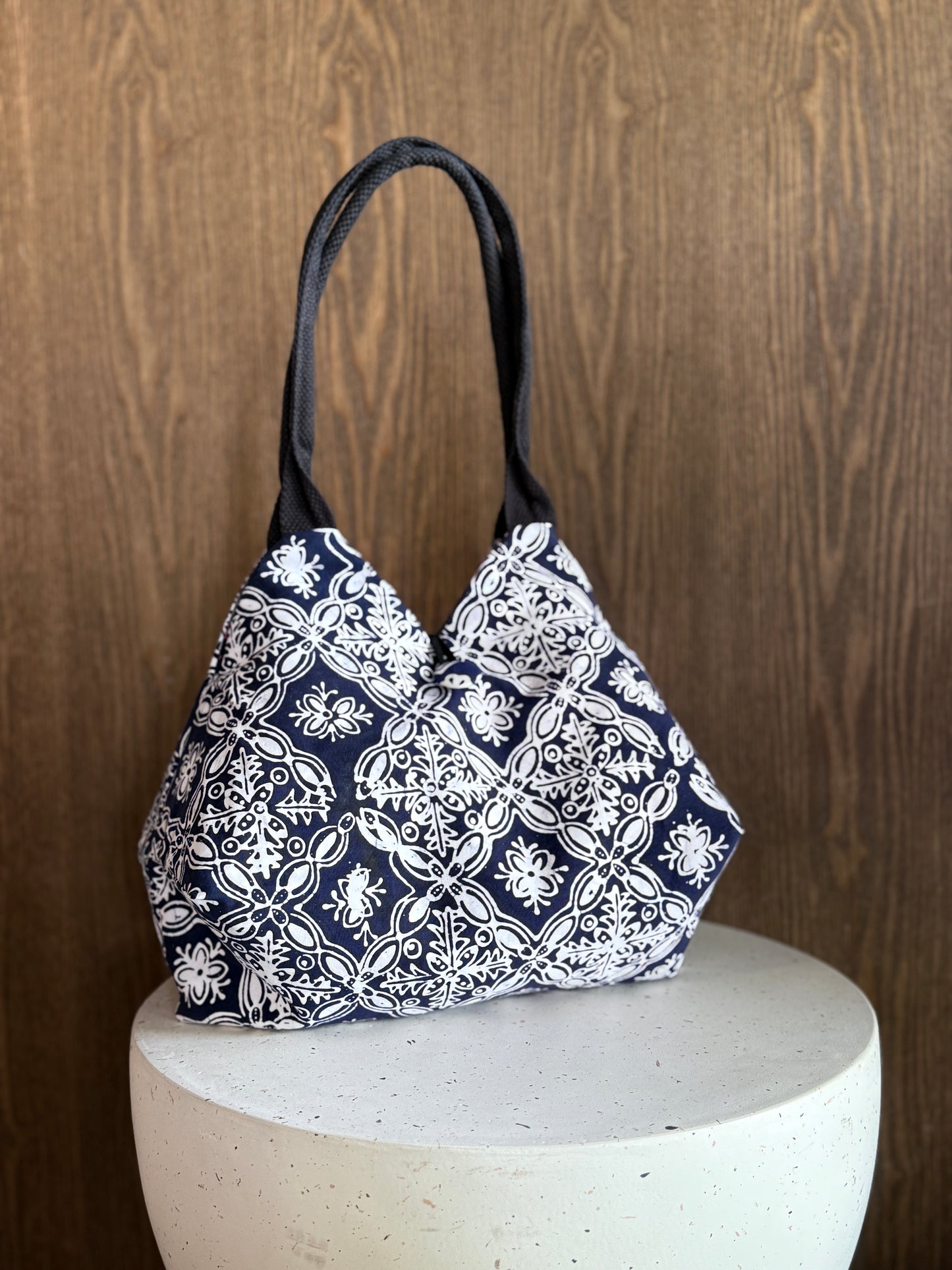 Julia Reversible Batik Handbag - 01