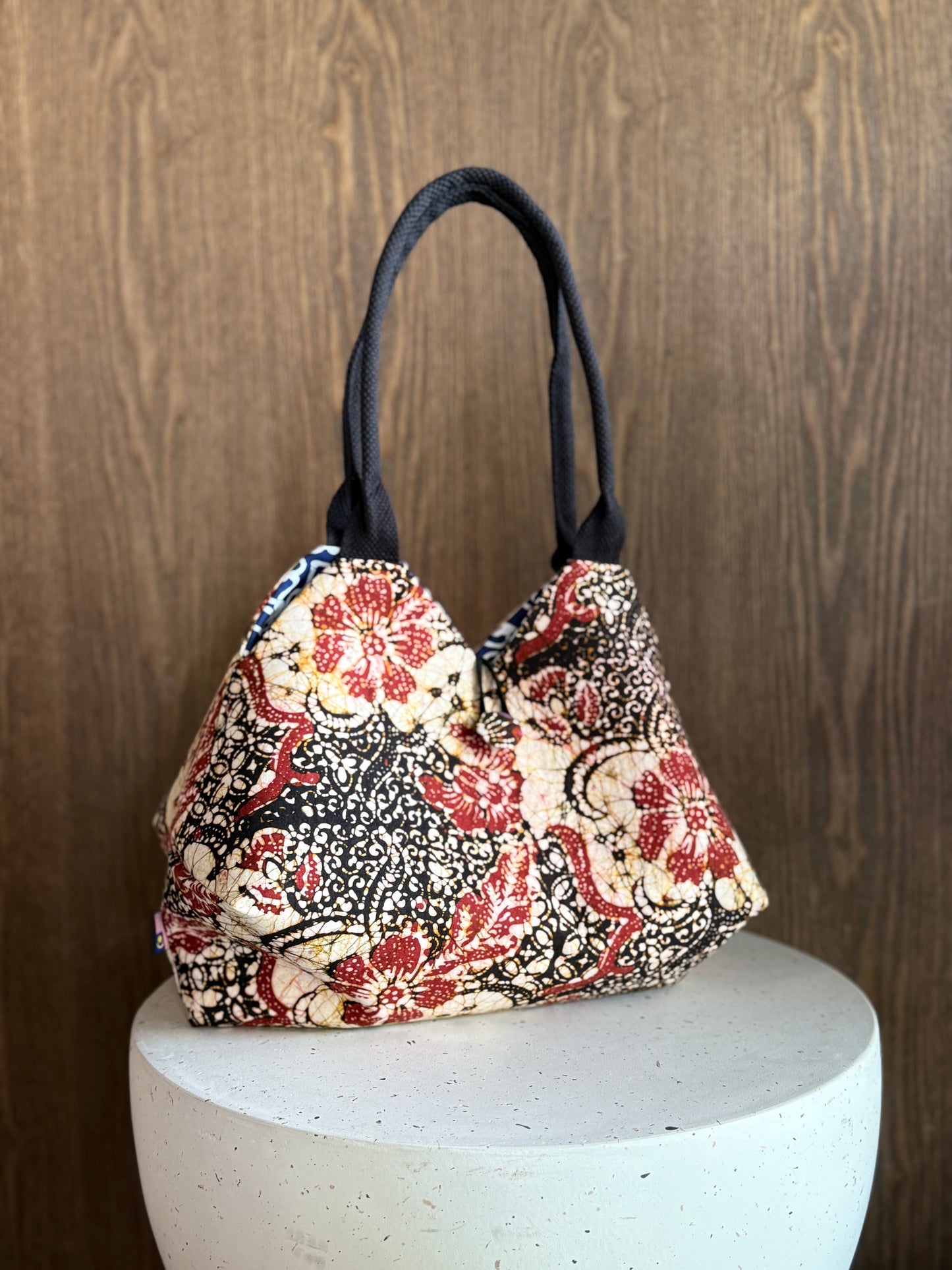Julia Reversible Batik Handbag - 03