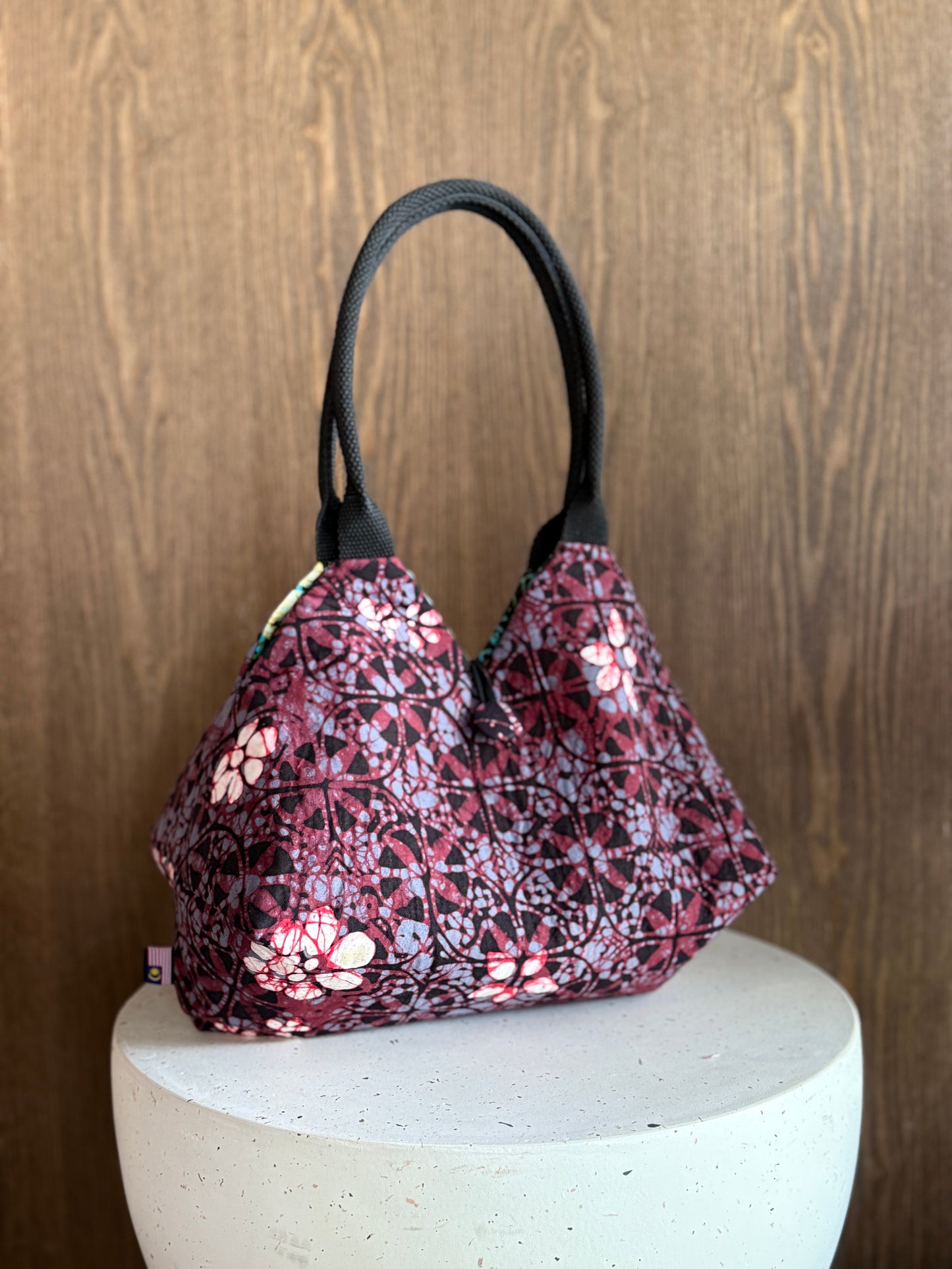 Julia Reversible Batik Handbag - 15