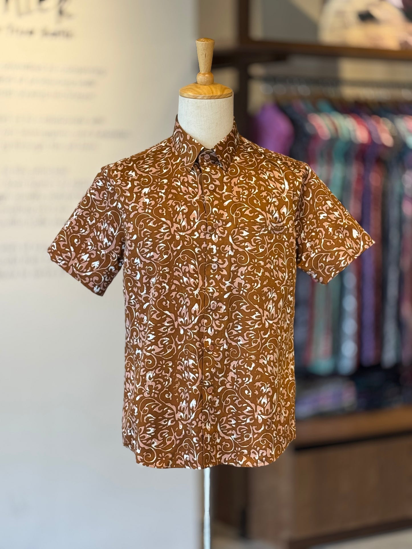 Men's Shirt Short Sleeve Classic Collar - Exclusive Satin 21