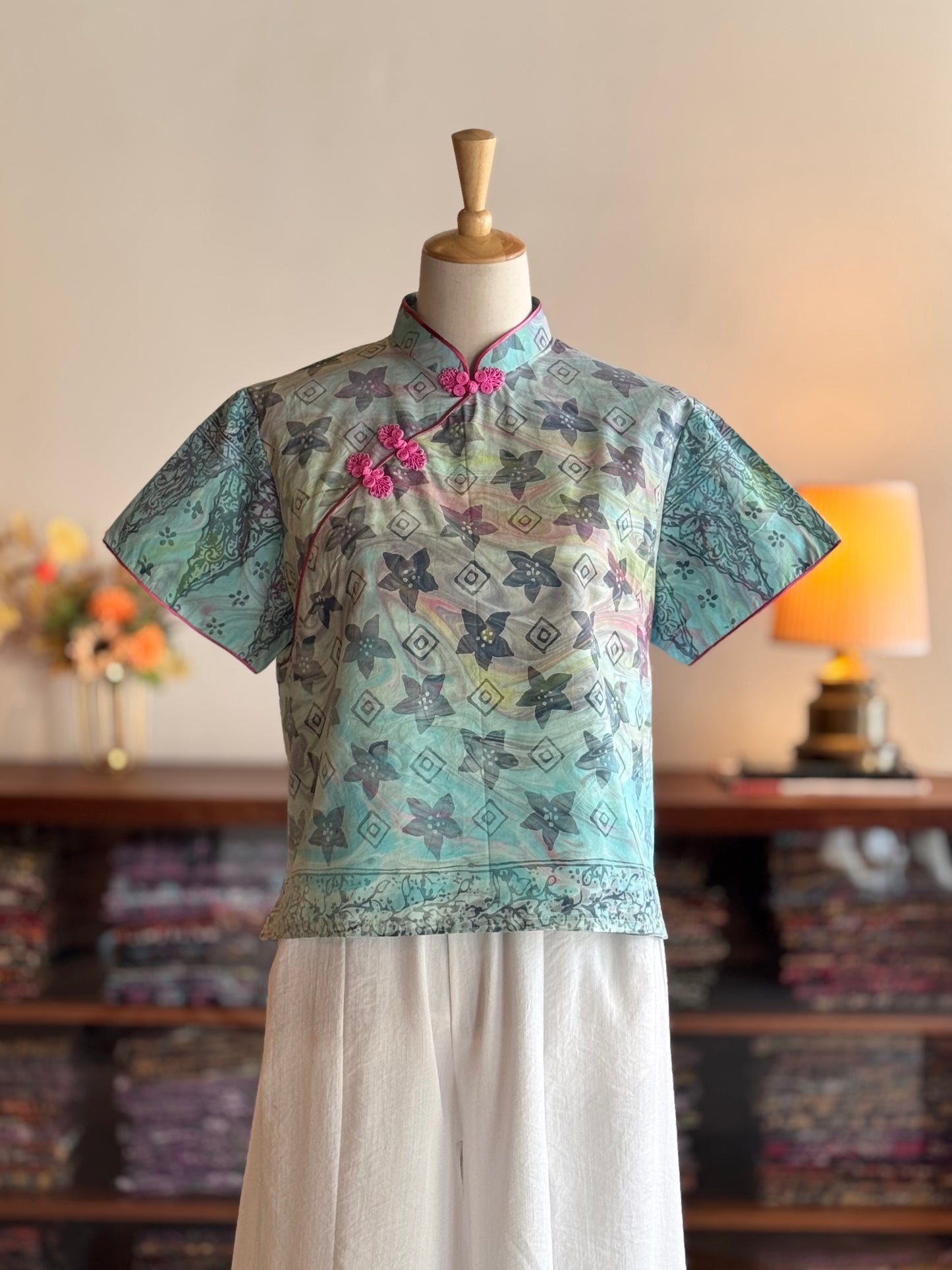 Pastel Qipao Top (Ombak Ganu) 17