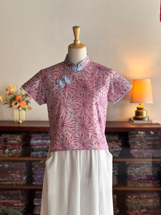 Pastel Qipao Top (Ombak Ganu) 15