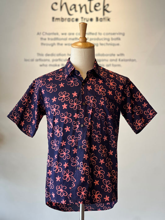 Men's Batik Shirt Short Sleeve - 34