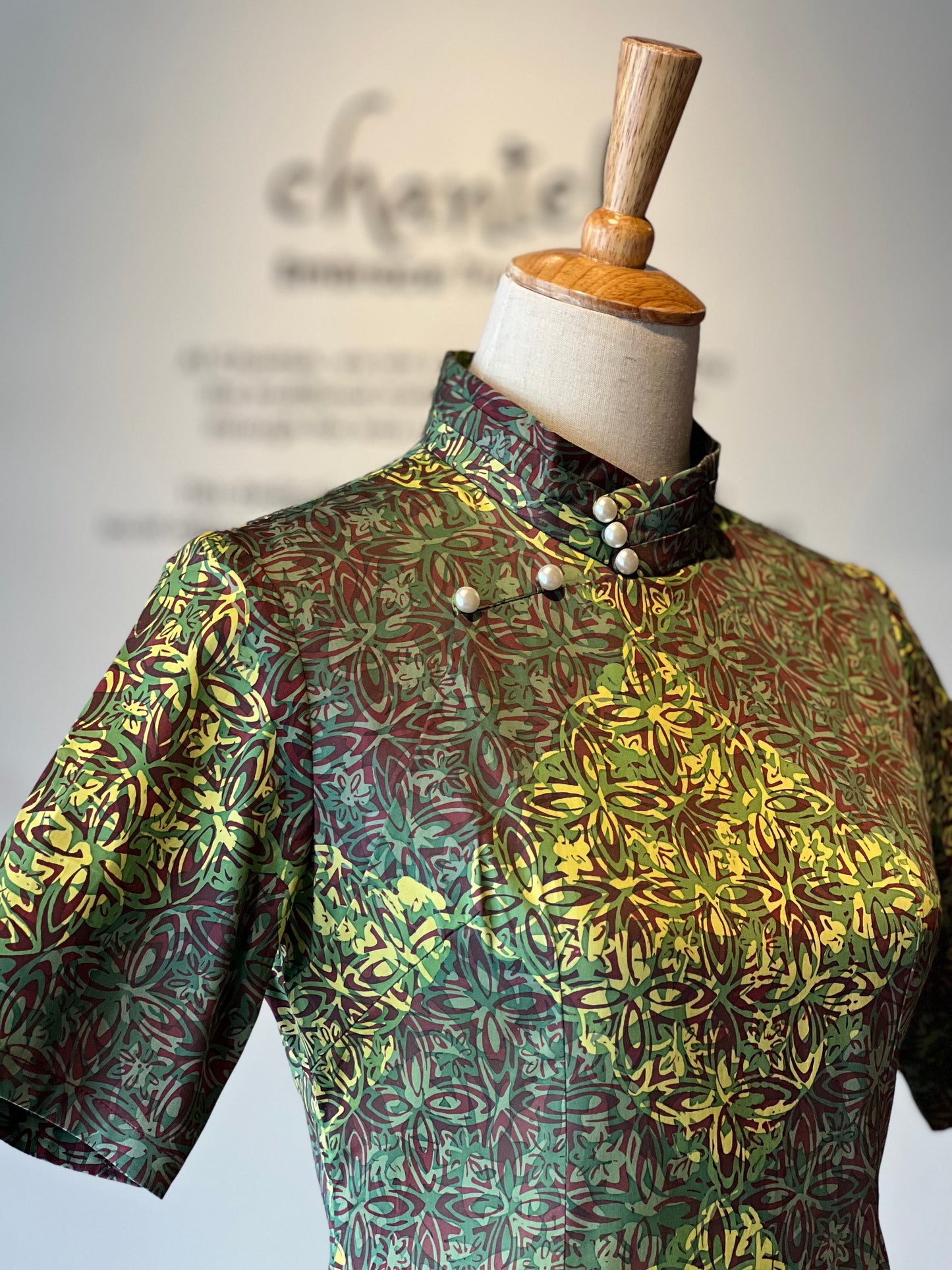 Qipao Sue Ann with Sleeves 10