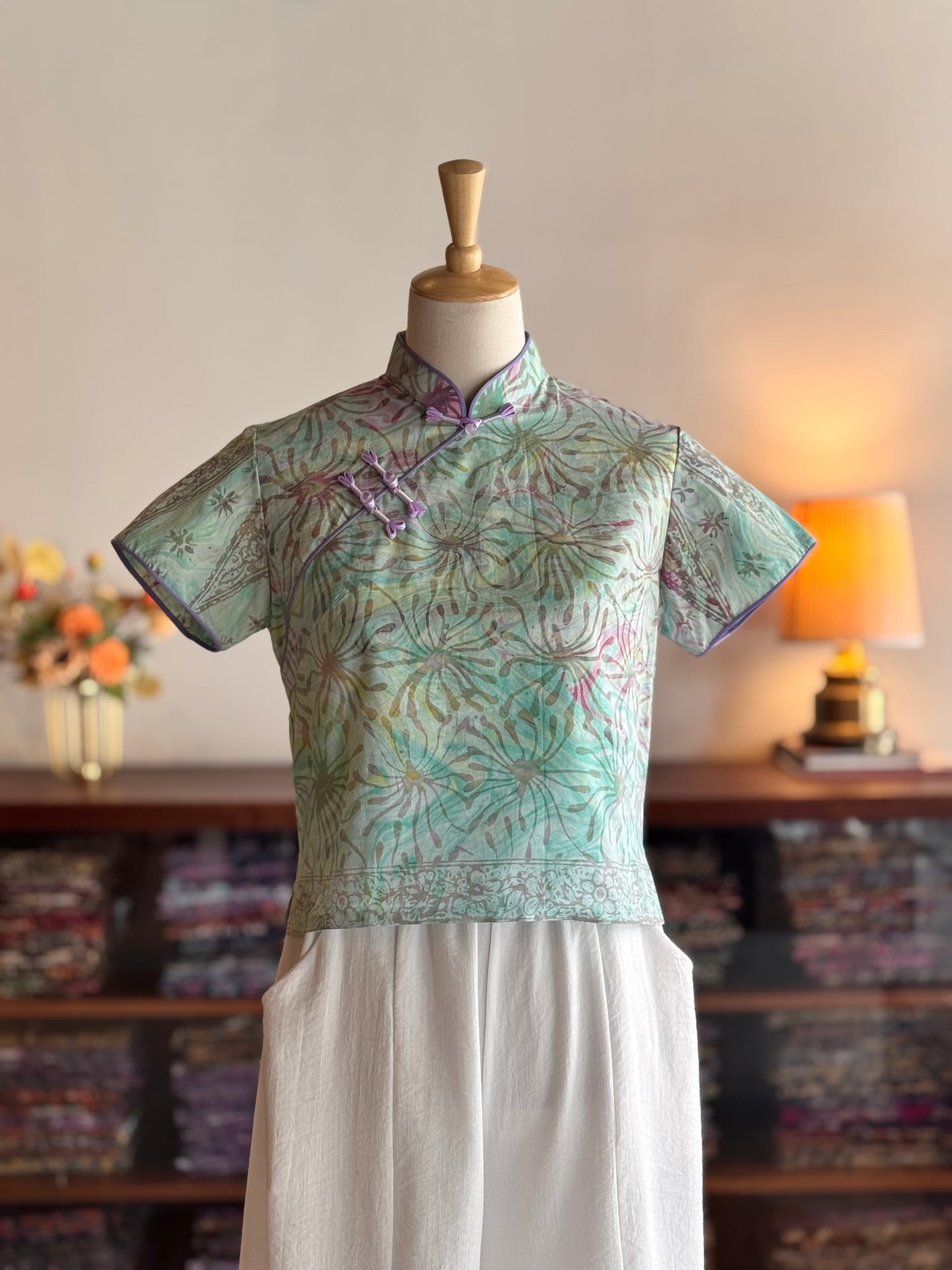 Pastel Qipao Top (Ombak Ganu) 09