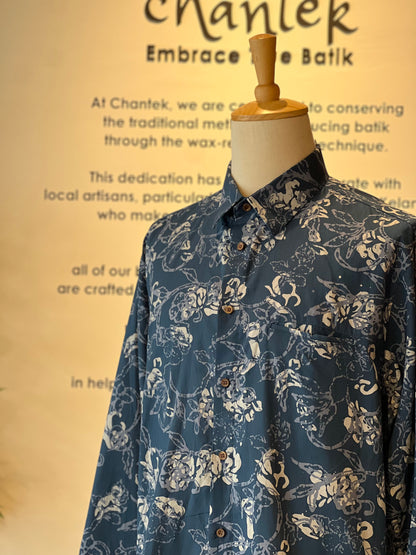 Men's Batik Shirt Long Sleeve - 15