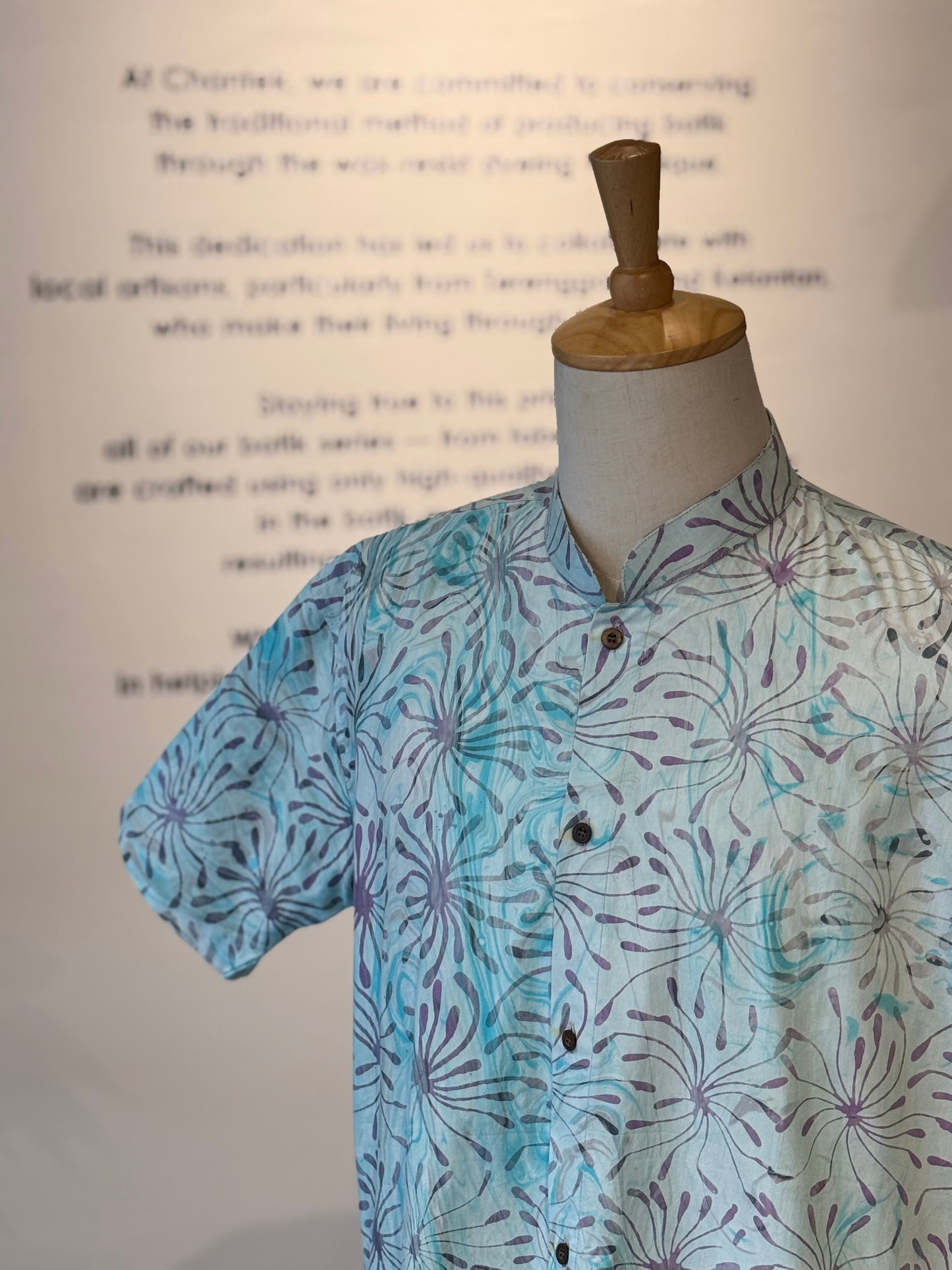 Men's Shirt Short Sleeve Mandarin collar - 31