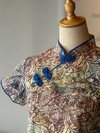 Pastel Qipao Top (Ombak Ganu) 01
