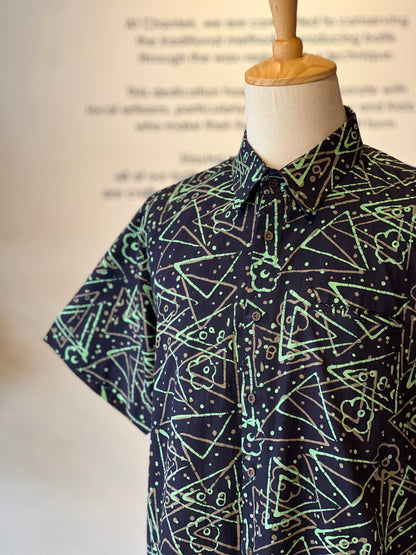Men's Batik Shirt Short Sleeve - 37