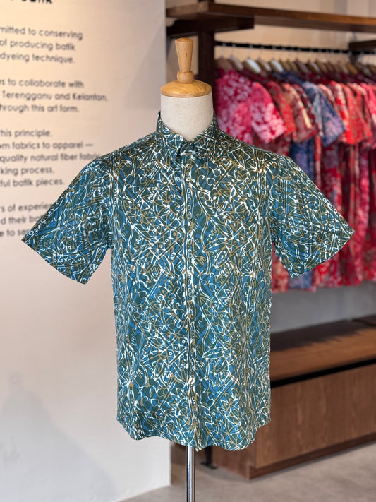 Men's Shirt Short Sleeve Classic Collar - Exclusive Satin 04