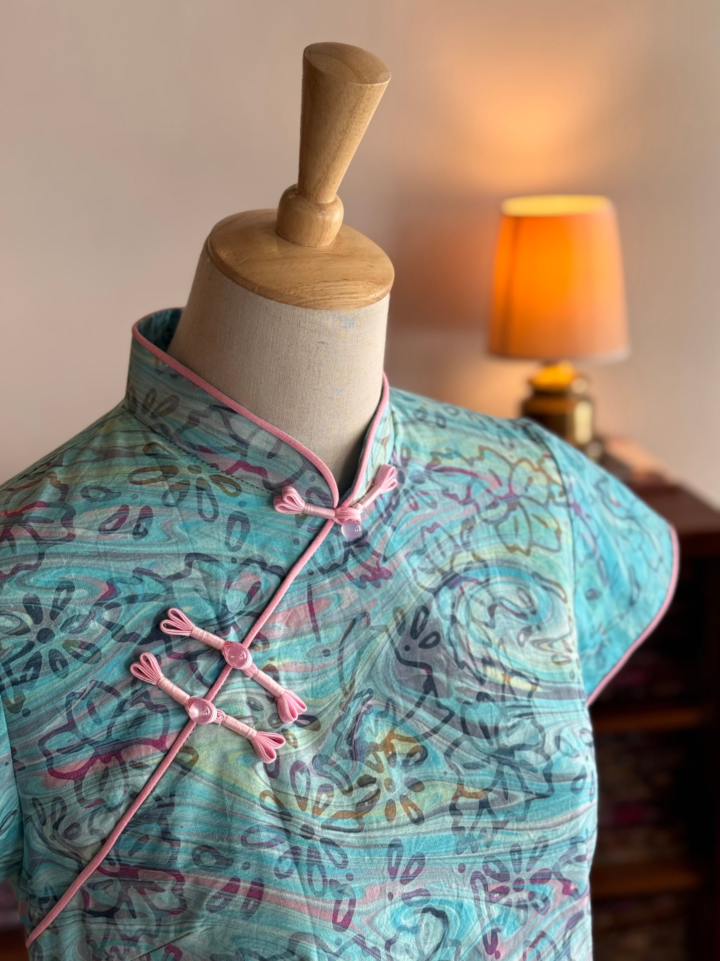 Pastel Qipao Top (Ombak Ganu) 03