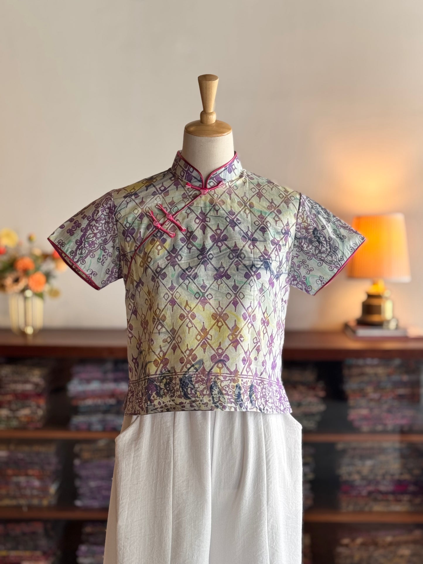 Pastel Qipao Top (Ombak Ganu) 07