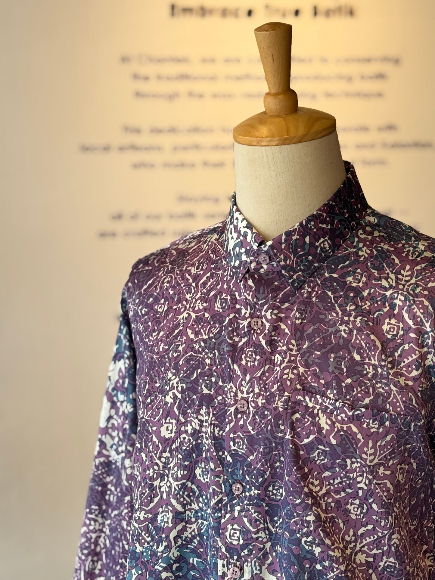 Men's Shirt Long Sleeve Classic Collar - Exclusive Satin 09