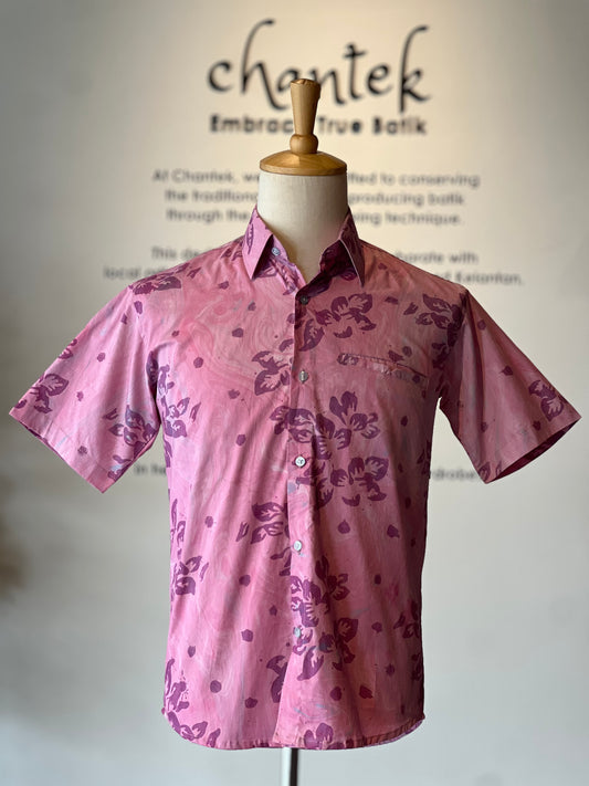 Men's Batik Shirt Short Sleeve - 25