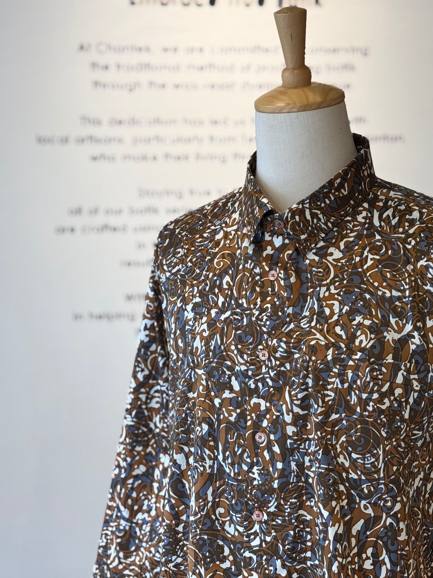 Men's Shirt Long Sleeve Classic Collar - Exclusive Satin ‘X’ 13