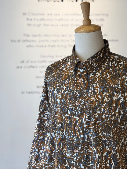 Men's Shirt Long Sleeve Classic Collar - Exclusive Satin ‘X’ 13