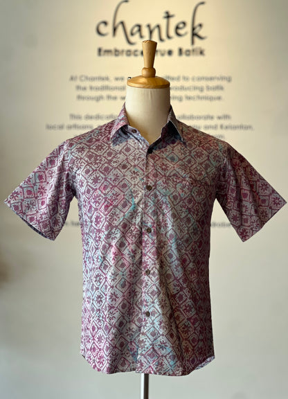 Men's Batik Shirt Short Sleeve - 30