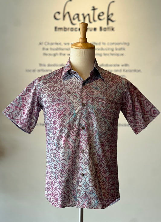 Men's Batik Shirt Short Sleeve - 30