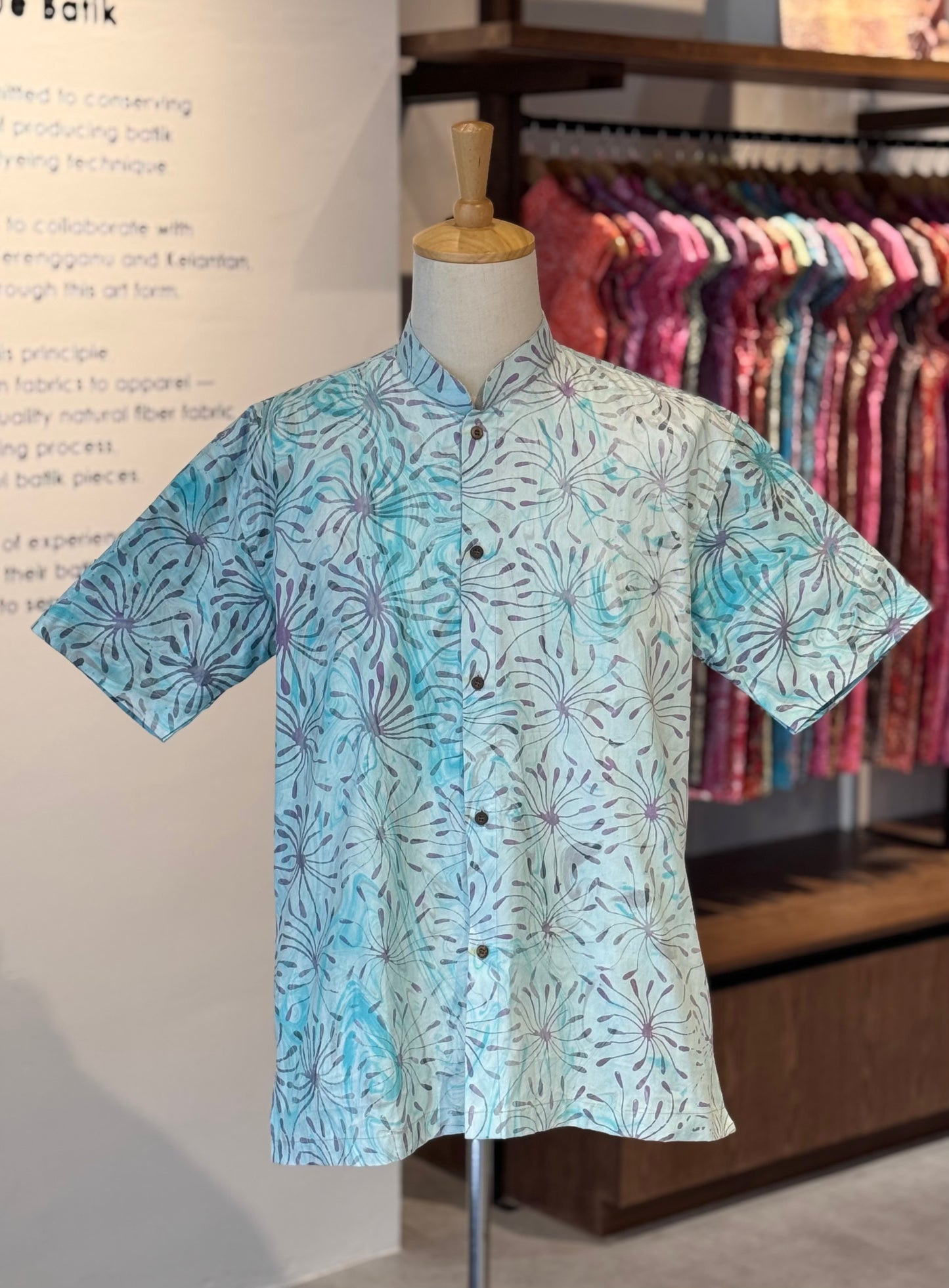 Men's Shirt Short Sleeve Mandarin collar - 31