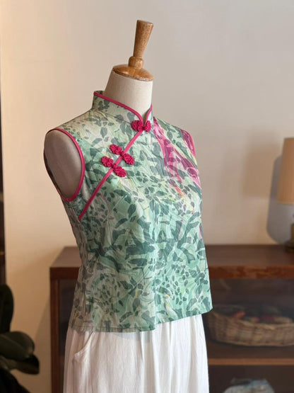 Sleeveless Qipao Top 08