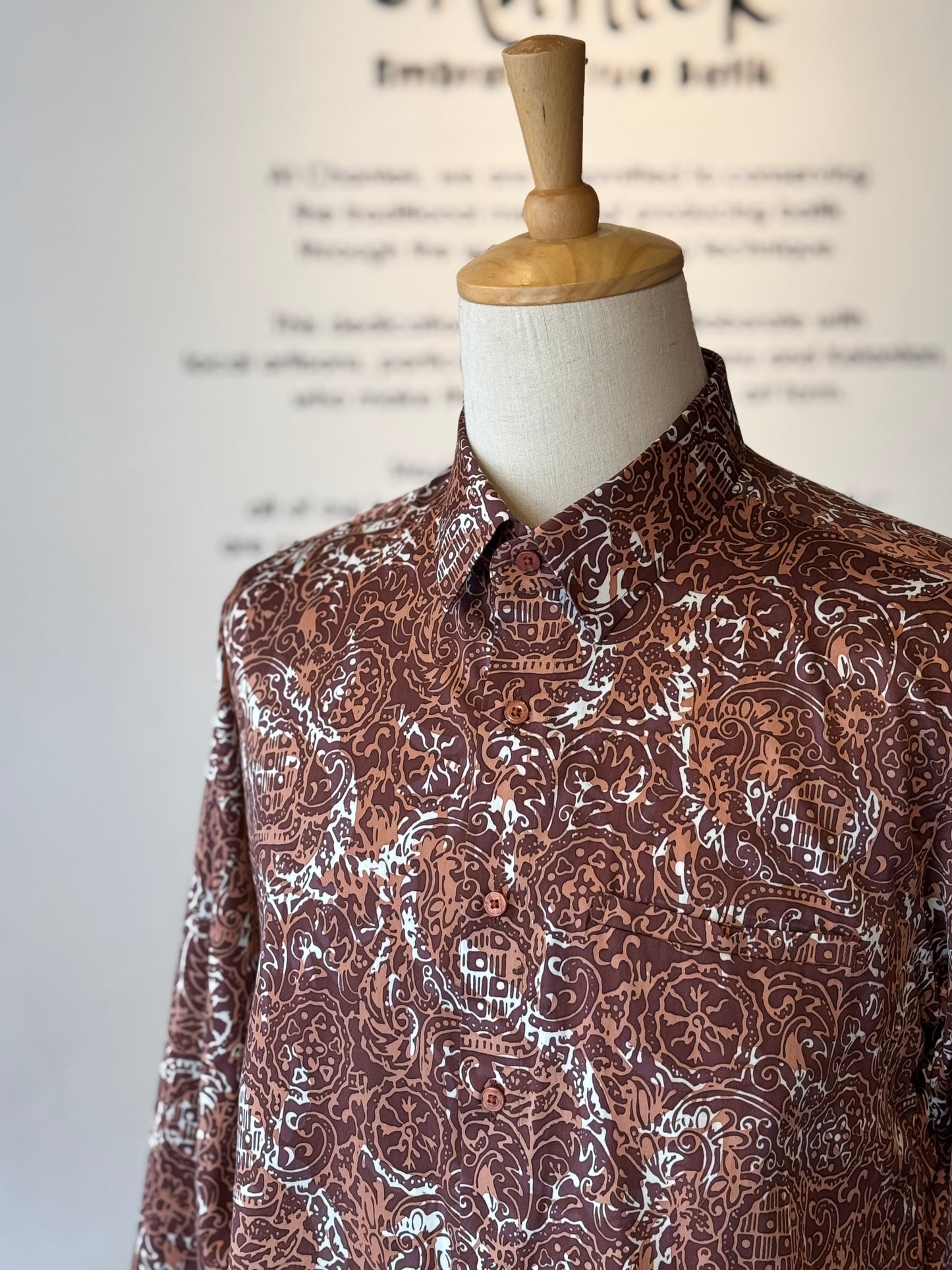 Men's Shirt Long Sleeve Classic Collar - Exclusive Satin 08