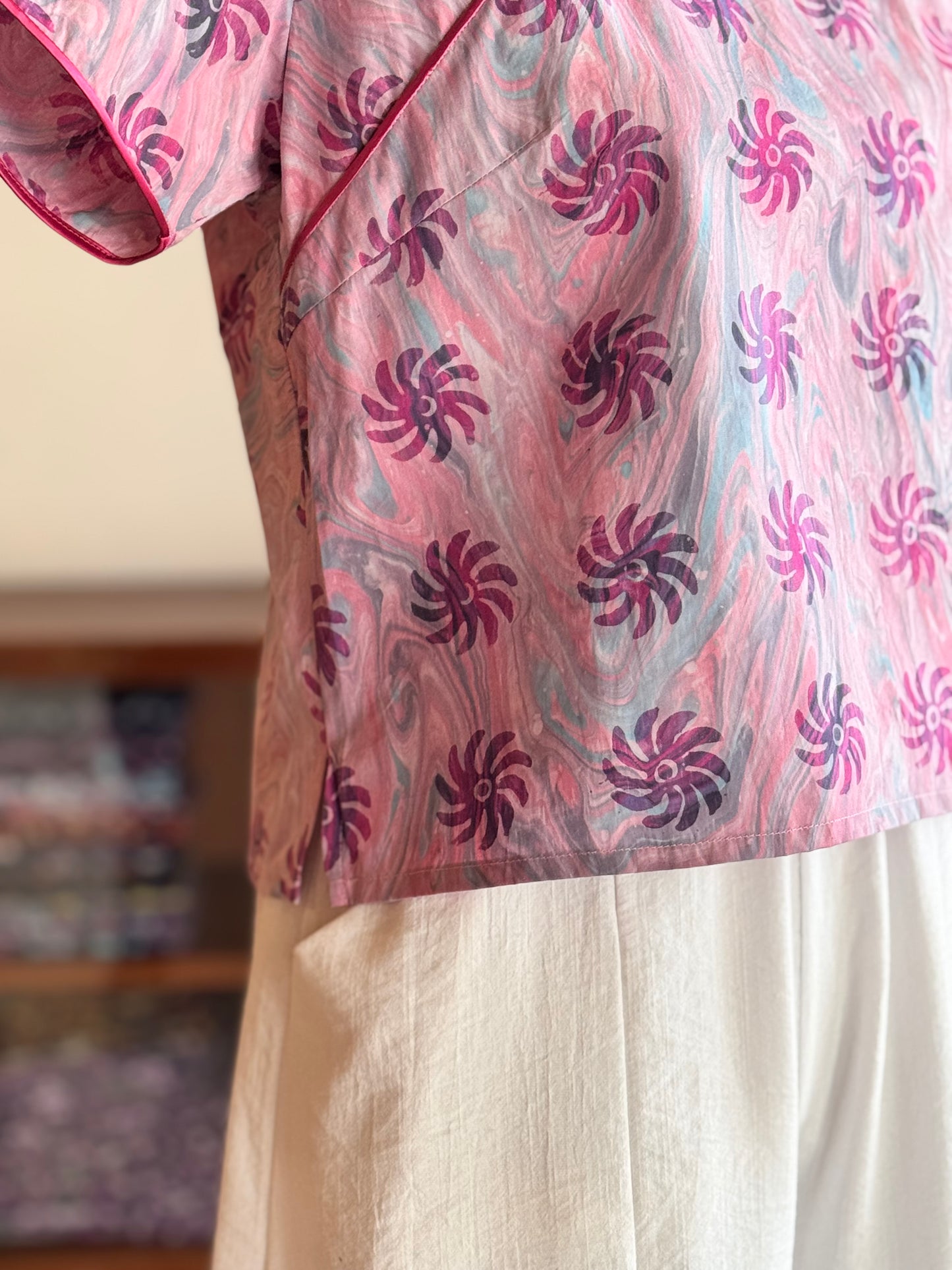 Pastel Qipao Top (Ombak Ganu) 11