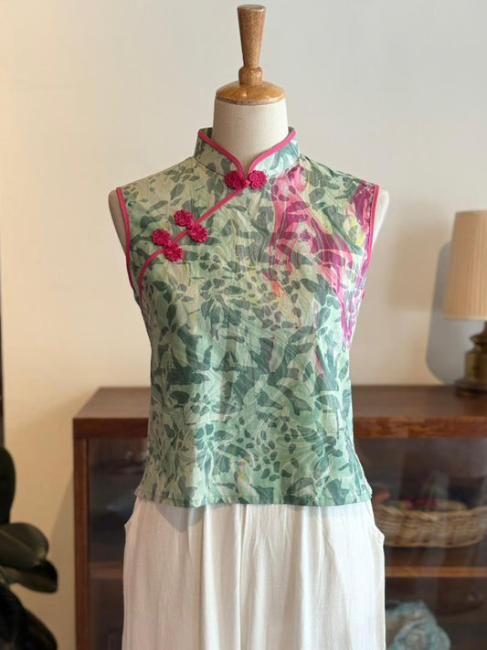 Sleeveless Qipao Top 08