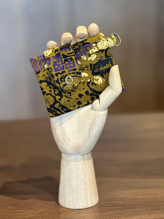 3 Pocket Batik Card Holder - 01