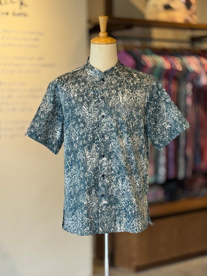 Men's Shirt Short Sleeve Mandarin Collar - Exclusive Satin 21