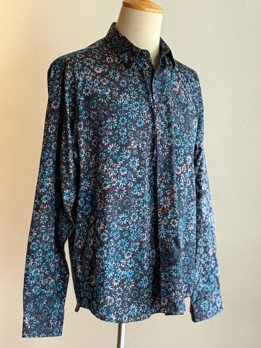 Men's Batik Shirt Long Sleeve Exclusive - Premium Cotton Silk 33