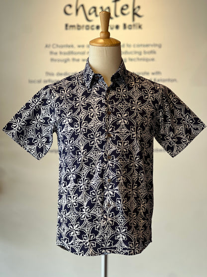 Men's Batik Shirt Short Sleeve - 27
