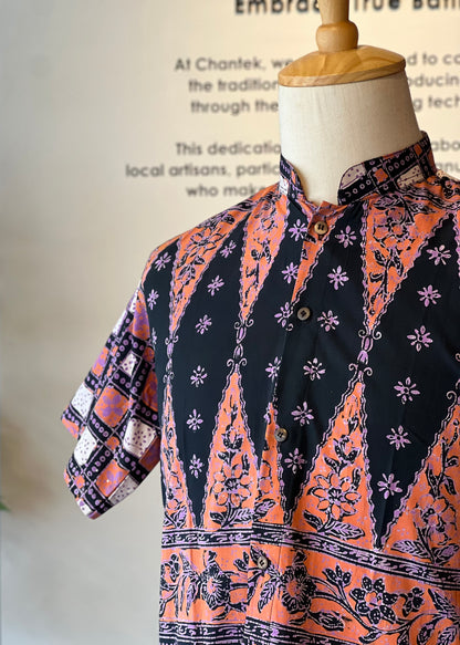Men's Shirt Short Sleeve Mandarin collar - 05