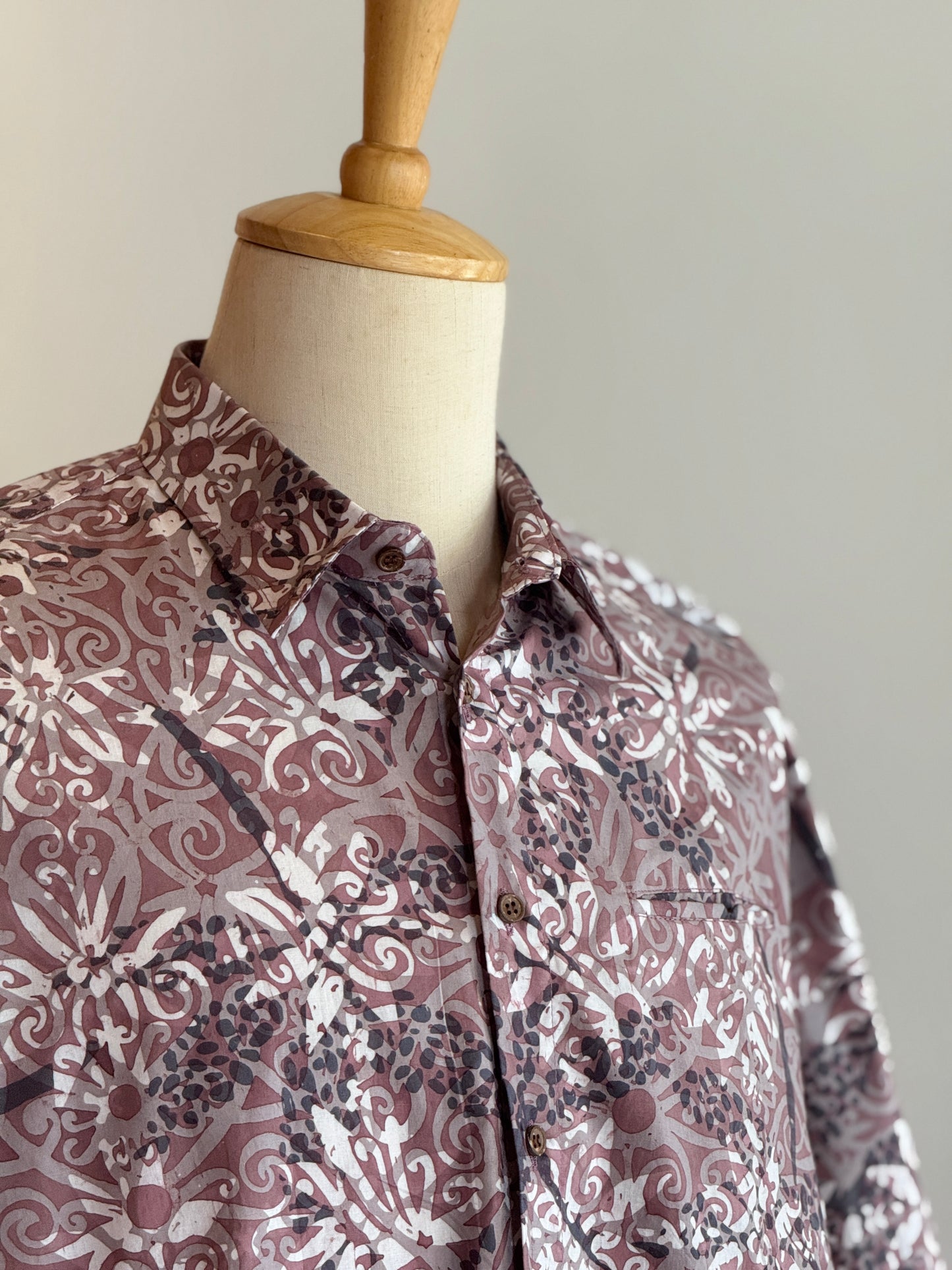 Men's Batik Shirt Long Sleeve Exclusive - 19