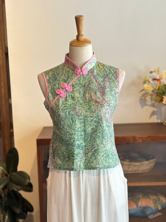 Sleeveless Qipao Top 11