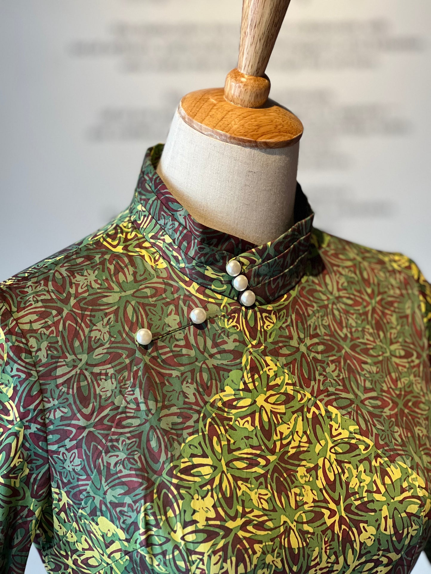 Qipao Sue Ann with Sleeves 10