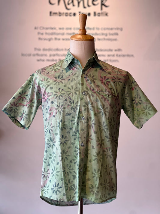 Men's Batik Shirt Short Sleeve - 33