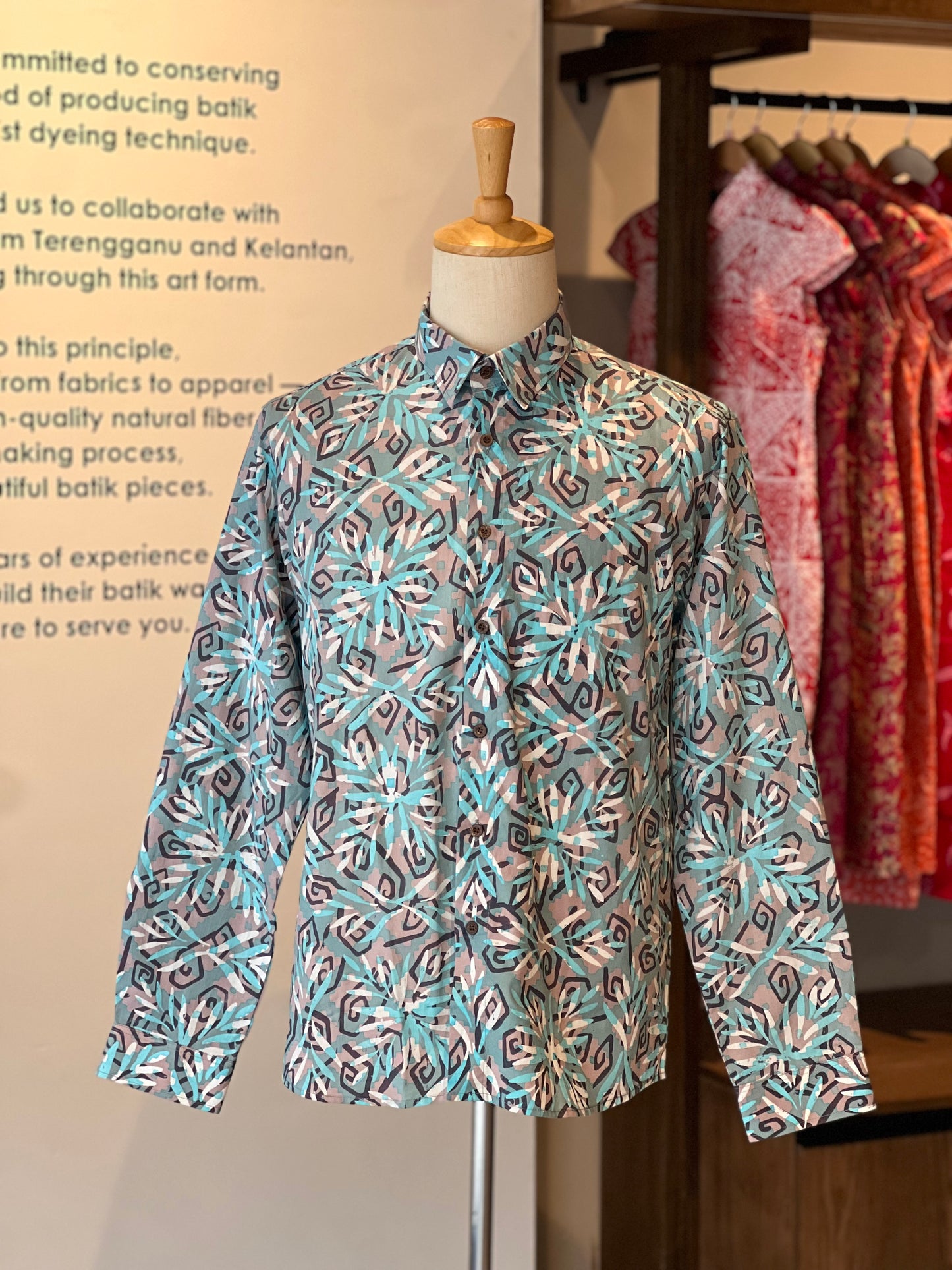 Men's Batik Shirt Long Sleeve (Exclusive) - 14